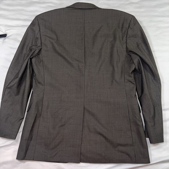 Brooks Brothers 346 Stretch Blazer Size 39 Short Wool Brown Micro Houndstooth - Picture 8 of 16